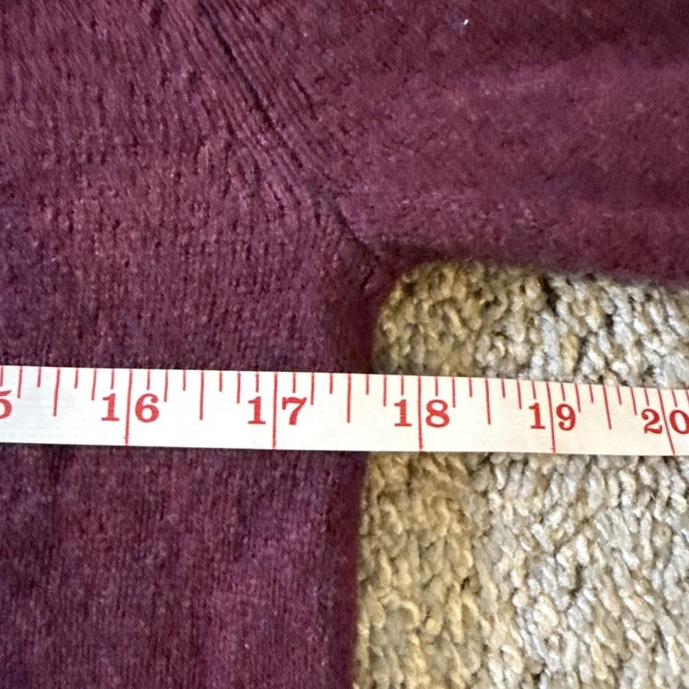 Superdry Mens 1/4 Zip Knit Sweater Pullover Wool Blend Maroon Size M